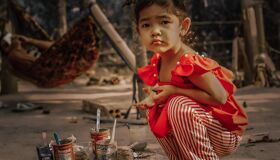 Little Khmer girl in Cambodia